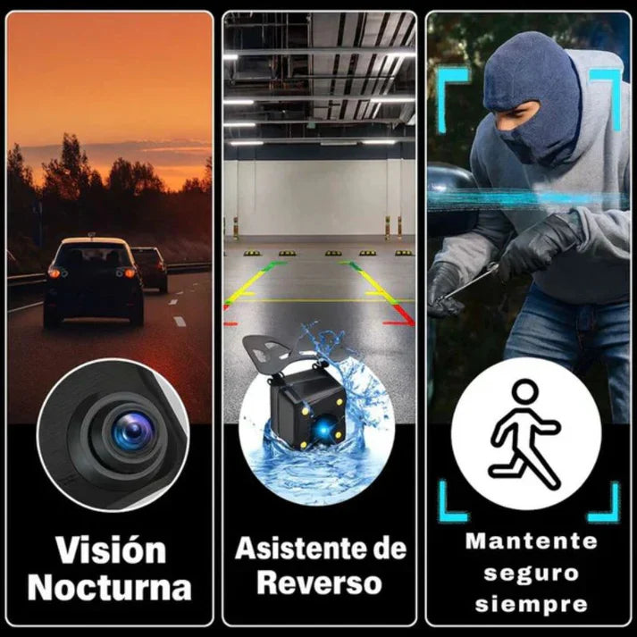 Espejo Retrovisor Dash Cam Full HD Dual |1080p + ENVÍO GRATIS