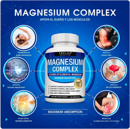 Magnesium Complex – 90 CÁPSULAS  + ENVÍO GRATIS